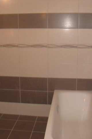 Ukázka realizace obkladů, dlažeb v koupelně na míru